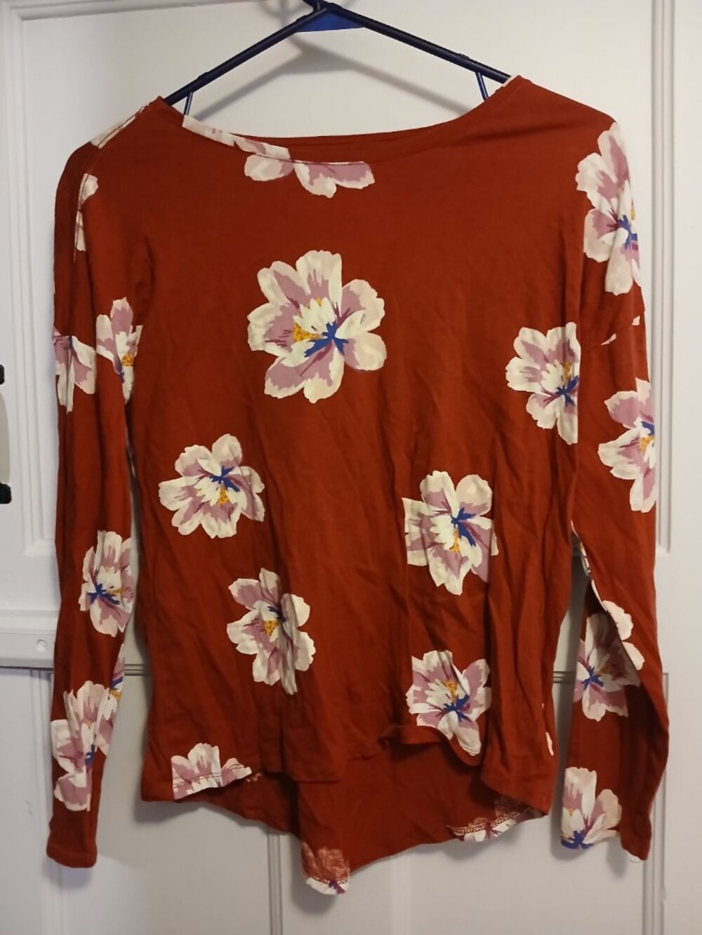 Old Navy Girls XL (14) Long Sleeve Flower Shirt